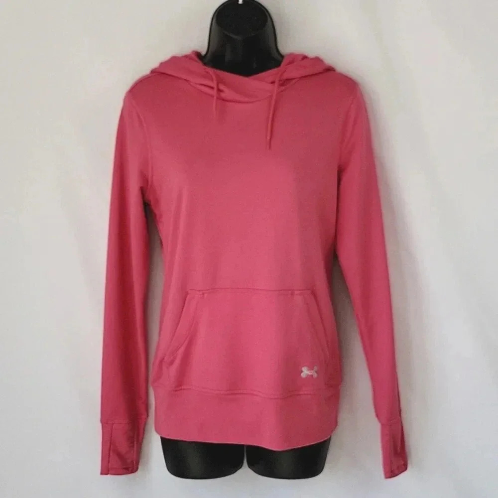 Under Armour Cold Gear Tunic Hoodie Pink Size Small